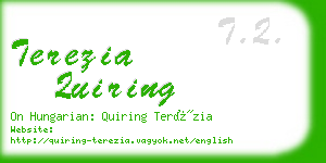 terezia quiring business card